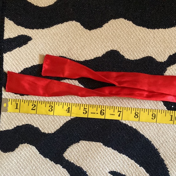 I-doll sexy red satin strap sandals. Wraps around ankle and up to calf. Preloved - Picture 3 of 5